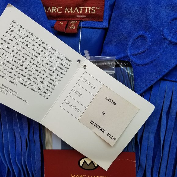 Marc Mattis Boho Womens Size M Leather Jacket NWT - Picture 3 of 8